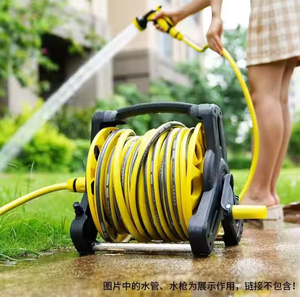 Tuyau d'eau de bobine de jardin de pulvérisateur de tuyau extérieur commercial flexible extensible à haute pression - Product Image 2