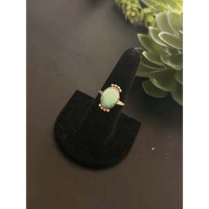 Handmade Boho Royston Turquoise & Sterling <b>Silver</b> <b>Ring</b> Navajo Made <b>Statement</b> Piece for Everyday Wear IGI Certified Size 7.5 - Product Image 3