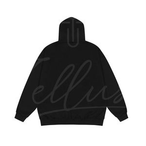 Venta al por mayor de fabricación Sudadera con capucha personalizada de peso pesado 100% algodón Sudadera con capucha de moda en blanco de gran tamaño Sudadera con bolsillo oculto - Product Image 2