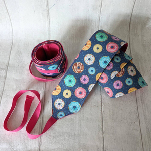 Muñequeras de levantamiento de pesas con estampado de kettlebell, correas de soporte para fitness - Product Image 2