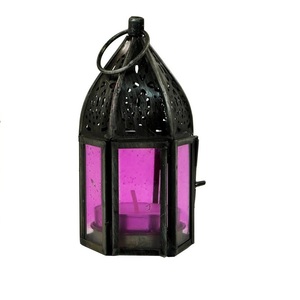 Único estilo de linterna diferente Metal vela linterna hogar balcón decoración vela tarros Conjunto de 4 lámparas colgantes de Metal - Product Image 4
