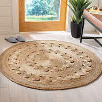 Tapis rustique en jonc de mer, écologique, fait main, avec envers en jute, pour salon, extra épais, fabrication OEM au Vietnam
