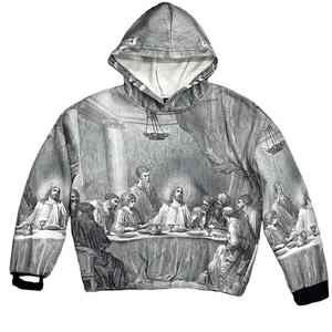 Sudadera con capucha de moda para hombre estilo Jersey 100% algodón manga larga polar OEM ODM logotipo personalizado ropa de calle al por mayor - Product Image 1