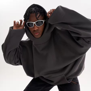 Camiseta de Cuello Alto para Hombre, 100% Algodón, de Alta Calidad, Corte Holgado, Transpirable, con Logotipo Personalizado ODM - Product Image 5