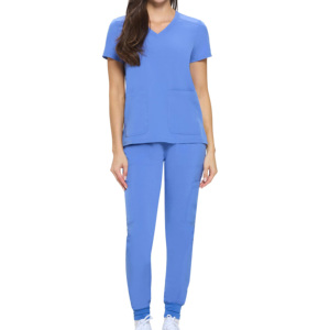 Pantalones Jogger Cargo con Cuello en V para Mujer, Ajustados, Profesionales, con Logotipo OEM Personalizado, de Tela Twill, para Uso Hospitalario, para Hombre - Product Image 2