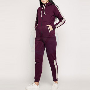 ชุดวอร์มผู้หญิงพิมพ์ลายสีพื้นชุดวอร์มแฟชั่นดีไซน์ใหม่ - Product Image 4