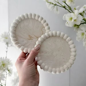 Handmade Beaded <b>Coasters</b>-Classic <b>Drink</b> <b>Coasters</b> with Glass Beads Polyester Backing (4x4 Inch) Portable Church Religious Gifts - Product Image 1