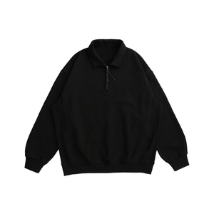 Nouveau Top qualité impression personnalisée demi-fermeture éclair coton col rabattu sweats pull à capuche vêtements pour hommes - Product Image 3