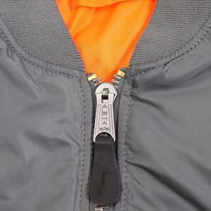 แจ็คเก็ตบอมเบอร์ผ้าใบน้ำหนักเบาของผู้ชายเสื้อกันลมแฟชั่นสำหรับฤดูใบไม้ผลิฤดูใบไม้ร่วงชุดลำลองย้อมสีธรรมดาตามสั่ง - Product Image 5