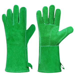 ถุงมือหนังวัวแยกแบบเสริมประสิทธิภาพเสื้อผ้านิรภัยสะท้อนแสงสารหน่วงไฟสำหรับพนักงานดับเพลิง - Product Image 3