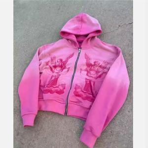 Sudadera con Capucha Extra Grande, Tejida, Bordada, 100% Algodón de Alta Calidad, Estampada, Impermeable, para Hombre y Mujer - Product Image 3