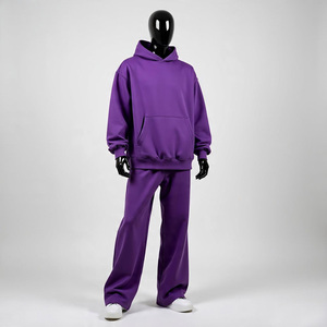 Survêtement à capuche unisexe en polaire technique de haute qualité, taille plus, logo personnalisé, 2 pièces, sweat-shirt et pantalon de survêtement, toutes les couleurs, mode running - Product Image 6
