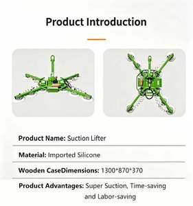 Lève-vitre électrique à ventouse, capacité 200kg-1200kg, certifié CE pour l'installation <span class=keywords><strong>de</strong></span> vitres - Product Image 5