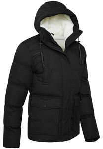 Veste matelassée utilitaire pour homme, de haute qualité, pour l'hiver 2026, avec capuche personnalisée, broderie sur le devant, imperméable, écologique - Product Image 5