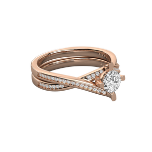 Anillo Solitario de Oro de 18K para Mujer con Diamante Cultivado en Laboratorio - Product Image 3