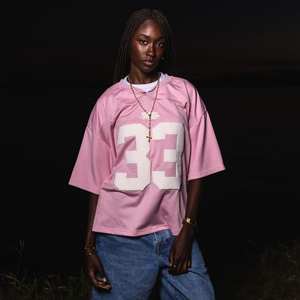 Fashion Boxy Fit Mesh <b>Jersey</b> Tee Custom logo 100% Poly Mesh Casual Streetwear Hight Quality T <b>shirts</b> for <b>Men</b> - Product Image 5