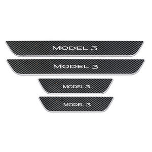 Pour Tesla modèle Y Induction magnétique avec pédale <span class=keywords><strong>de</strong></span> bienvenue lumineuse <span class=keywords><strong>barre</strong></span> <span class=keywords><strong>de</strong></span> <span class=keywords><strong>seuil</strong></span> en acier inoxydable en Fiber <span class=keywords><strong>de</strong></span> carbone titane <span class=keywords><strong>noir</strong></span> - Product Image 2