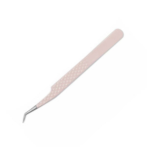 Bota de Ángel de 90 grados con logotipo personalizado, pinzas de extensión de pestañas de acero inoxidable con aislamiento de 45 grados, volumen de punta de fibra - Product Image 6