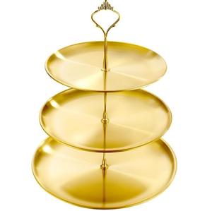 Support de gâteau en métal rond de couleur noire support de gâteau support de Dessert pour les décorations de fête d'anniversaire de mariage affichage de Cupcake - Product Image 4