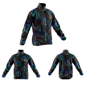 Veste de survêtement à fermeture éclair complète sport pour hommes, tenues coupe-vent en nylon écologiques, survêtements coupe-vent à fermeture éclair grande taille - Product Image 6