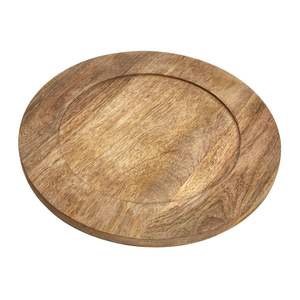 Plato para servir comida de cocina casera, placa de cargador de madera de tamaño personalizado de alta calidad para cargador de madera de acacia chapado 100% de la mejor calidad - Product Image 2