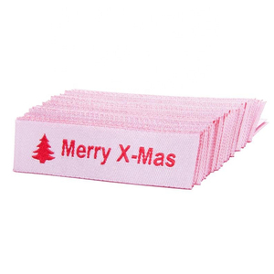 Etiquette de vêtements personnalisée Insignes tissés de haute qualité pour vêtements pour uniformes scolaires Logo de marque Étiquettes et étiquettes personnalisées - Product Image 4