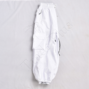 Pantalones holgados de nieve Unisex cintura elástica para 10.000mm impermeable transpirable Color sólido línea delgada tendencia suelta pantalones de esquí de calle - Product Image 2