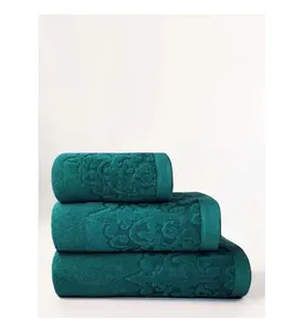 Toalla de baño de cara de mano personalizada, conjunto de Hotel de lujo, 100% algodón orgánico verde paquistaní, supersuaves