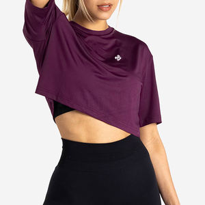 เสื้อยืดเอวลอยสำหรับผู้หญิงแห้งเร็วระบายอากาศได้ดีดีไซน์ล่าสุดจากผู้ผลิตปากีสถาน - Product Image 2