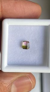 Turmalina natural de color bio, tallada en octágono facetado, de 4.60x4.30 mm. - Product Image 4