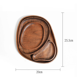 WOODEN TRAY DECOR for <b>Coffee</b> <b>Table</b> Original Oval Board Set <b>Small</b> Eco Friendly Classic Wood Trays Natural Summer Decorative Gift - Product Image 3