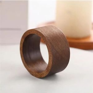 Napkin Ring Wood New Design for <b>Weddings</b> Table Wholesale <b>Tissue</b> Ring Party Decoration Wooden Napkins Ring - Product Image 6