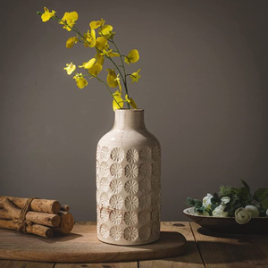 Vase conique aurores boréales Vase à fleurs en céramique décoration de la maison bureau et hôtel Design moderne élégant en céramique en gros - Product Image 6