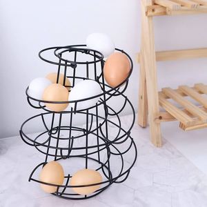 <b>Black</b> Iron <b>Wire</b> <b>Basket</b> Versatile Design Perfect for Stylish Homes to Hold Eggs Fruits and Vegetables Storage <b>Baskets</b> - Product Image 3