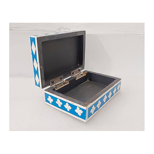 Boîte de rangement en os incrusté de première qualité pour bijoux, décoration d'intérieur, rangement de table, boîte cadeau, boîte de rangement décorative en os incrusté faite à la main - Product Image 5