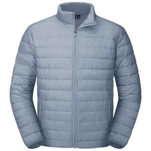 OEM Hombres Peso Ligero Puffer Chaqueta al aire libre Transpirable Hombres Puffer Chaleco Logotipo personalizado Full Zip Puffer Jacket - Product Image 4