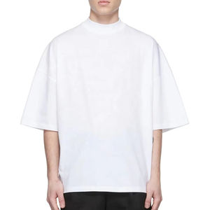 Camisetas con hombros descubiertos para hombre con estampado personalizado de alta calidad, algodón pesado de gran tamaño con fibra de bambú, directo del fabricante - Product Image 2