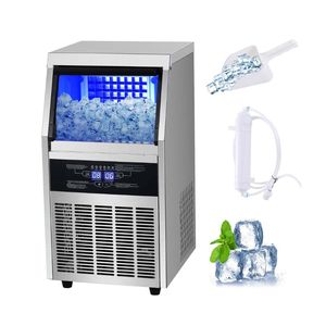 Machine à glaçons commerciale, capacité de 20 à 30 kg/jour, acier inoxydable, machine à glaçons autonome/sous le comptoir pour la maison - Product Image 1