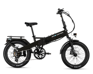 Bicicleta Eléctrica XP4/Tempest Grey, Aleación de Titanio/Horquilla de Carbono/Ruedas de Fibra, 18 Velocidades, Cuadro Totalmente Amortiguado, Estilo Vintage Ecológico - Product Image 1