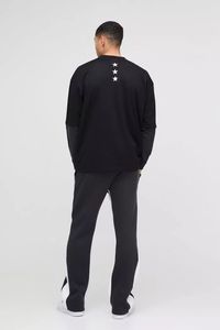 ชุดวอร์มผ้าเมชไซส์ใหญ่พิเศษสำหรับผู้ชายชุดวอร์มลำลองพิมพ์ลายหลายชั้นชุดระบายอากาศได้ดี - Product Image 2