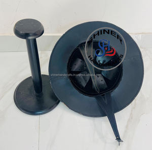 Armure médiévale casque Morian acier de calibre 18 avec support en bois avait Protection couleur argent casque Halloween Costume cadeaux article - Product Image 5