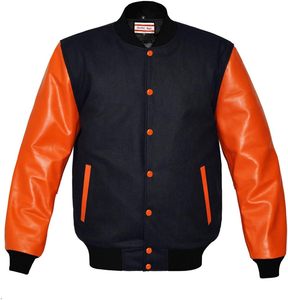 Servicio OEM buena alta calidad transpirable personalizado Letterman lana cuerpo y mangas liso en blanco Varsity chaquetas 2025 para la venta - Product Image 4