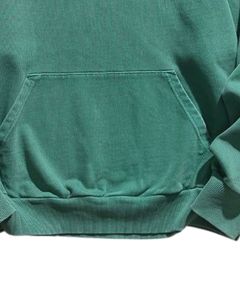 Sweat-shirt à capuche vert uni unisexe, coupe ample décontractée, chaud, avec poche kangourou, en polaire doux, streetwear d'hiver - Product Image 6