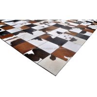 Eleganter moderner Rindsleder teppich echtes Haar auf Kuhhaut Leder Premium bestickter Teppich für Wohnzimmer Bulk Sale