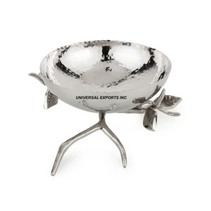 Tazón redondo de Metal martillado para Chocolate, cuenco dulce hecho a mano de excelente calidad, cuenco de Chocolate de lujo con acabado plateado - Product Image 2