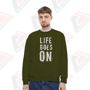 Sweat-shirt d'hiver pour homme ultra doux de qualité supérieure avec motif uni personnalisable en polaire polyester/coton écologique - Product Image 4