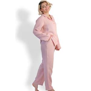 Ensemble de pyjama en mousseline pour femme Pyjama à col boutonné - Product Image 2