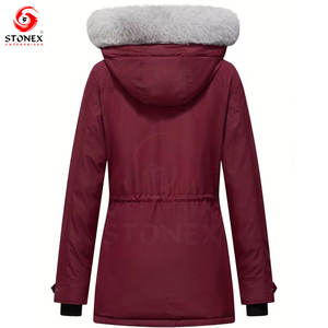 Chaqueta de Invierno Elegante para Mujer, Talla Grande, Personalizada |   Impresión de Logotipo Personalizado y Cierre de Cremallera |   Producción al por Mayor con MOQ Bajo - Product Image 2