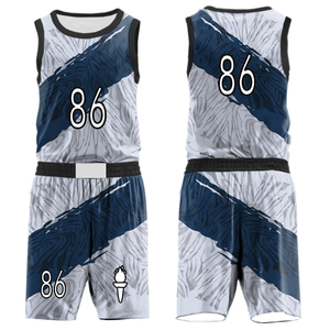 Uniformes de basket-ball réversibles professionnels pour enfants Design de maillot d'été respirant avec options de taille plus ensembles sublimés - Product Image 2