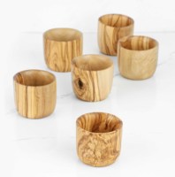 Verres à shot en bois faits à la main de style vintage, écologiques, avec logo personnalisé, élégants, prise en main confortable, cadeaux d'affaires, mariages